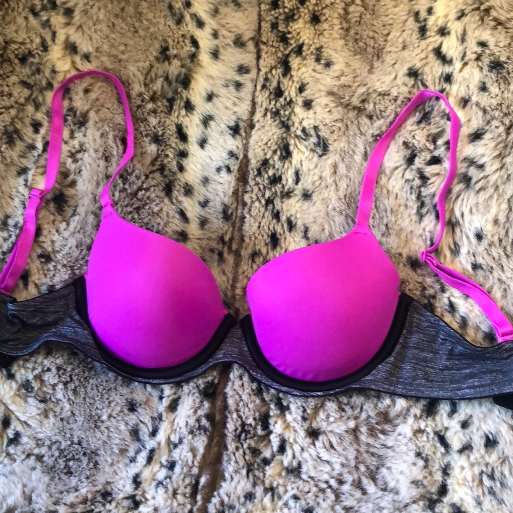 Pink and Gray Victoria Secret Pink Bra